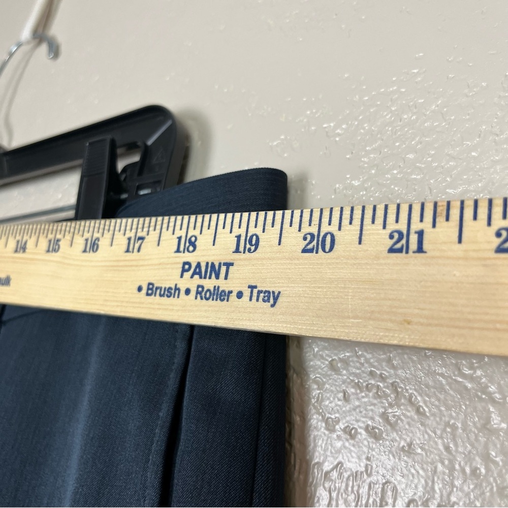 5/$30 Haggar clothing men tailored fit men‎ navy blue pants size 38X32 - Picture 11 of 15